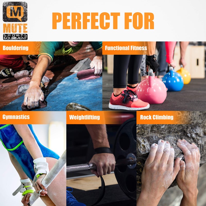 Mute Premium Athletic Gym Chalk Blocks 2 oz. 8 Pack Box | 1 Pound | Magnesium Carbonate | Weightlifting, Gymnastics, Rock Climbing, Olympic Lifting - Image 2